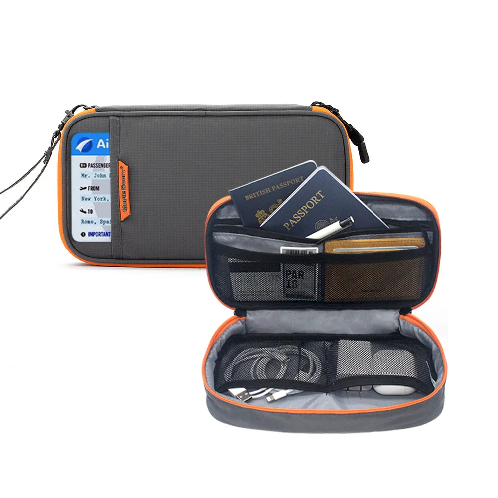 Travel Cable Organizer Bag Storage Pouch Carry Case Portable Waterproof Storage Bags for USB  Charger Cable Cord and Electronics