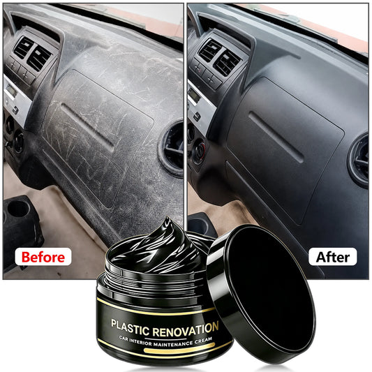 Car Interior Plastic Leather Scratch Repair Paste Anti-Aging Paste Automotive Tires Seats Steering Wheel Polishing Wax