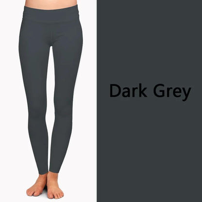 LETSFIND Fashion Women Slim Stretch Leggings Solid Navy Blue High Waist Comfortable Breathe Freely Sexy Fitness Leggings