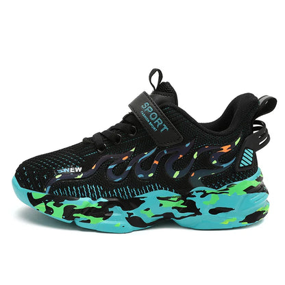 Boys Running Shoes 2022 Design Children Sneakers Mesh Kids Casual Sneakers 7-12 Years Children Sneakers for Boys