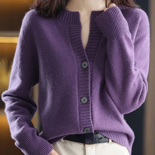 Cardigans Woman Knitted Winter 2025 Trend Fashion Tops Cardigan For Women Sweater Vintage High Quality Sweaters Korean Style