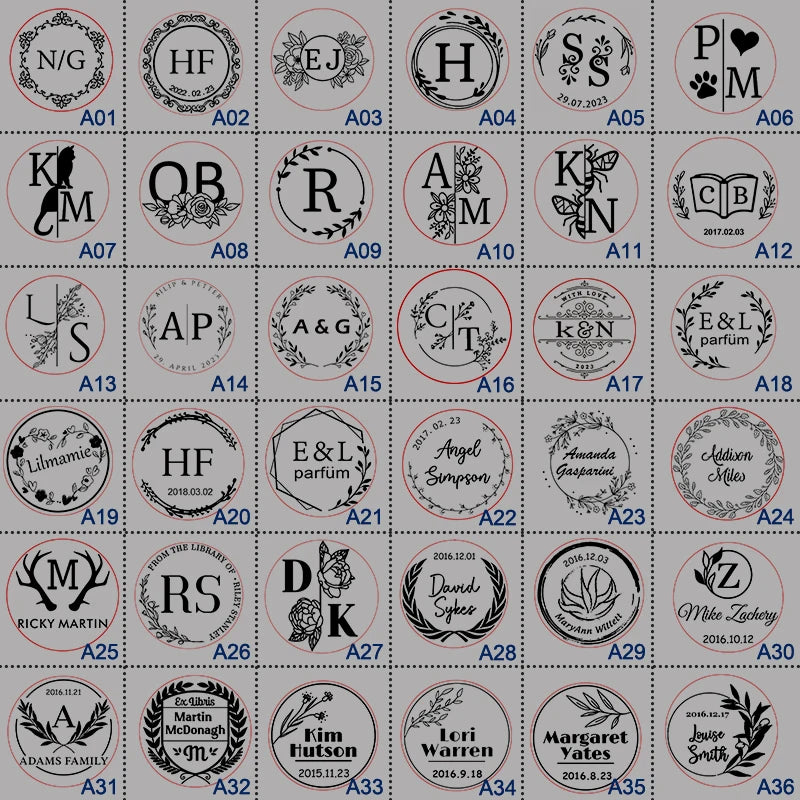 Wedding Embosser Stamp LOGO Custom Personalized Embossing Seal Customization for Letter Head Wedding Envelope Graduation Decora
