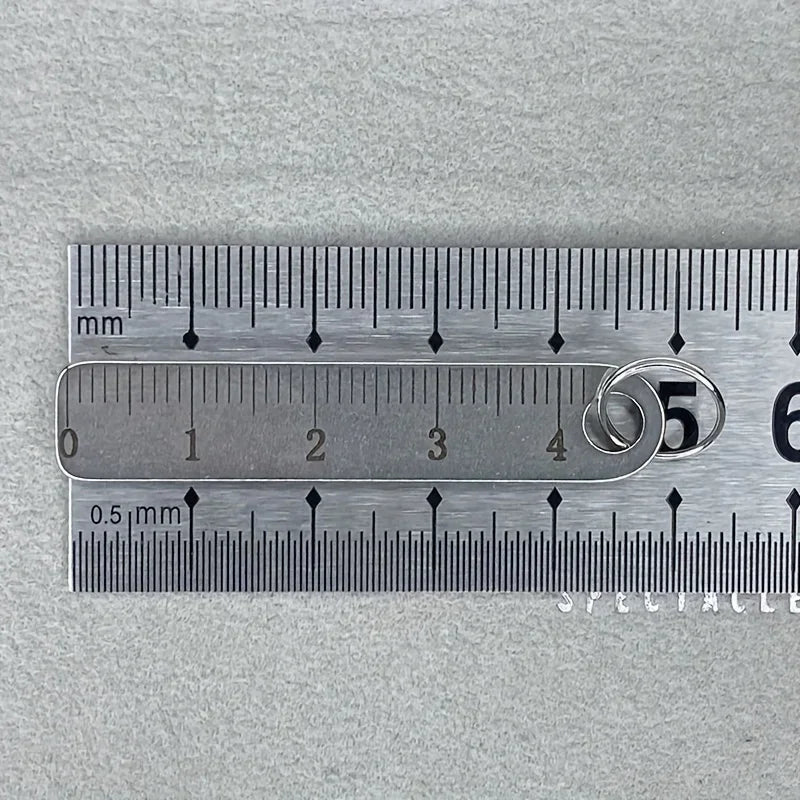 Portable Stainless Steel Mini Ruler with Keychain - Measuring Tool for Office and School Supplies