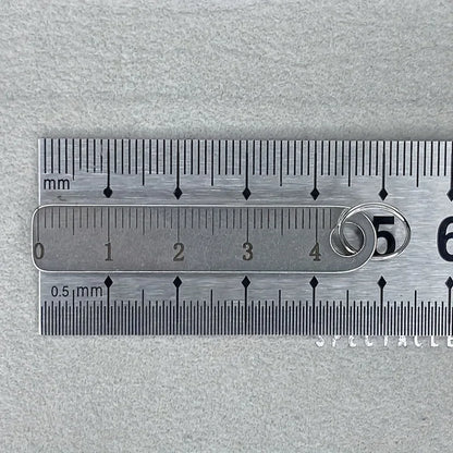Portable Stainless Steel Mini Ruler with Keychain - Measuring Tool for Office and School Supplies