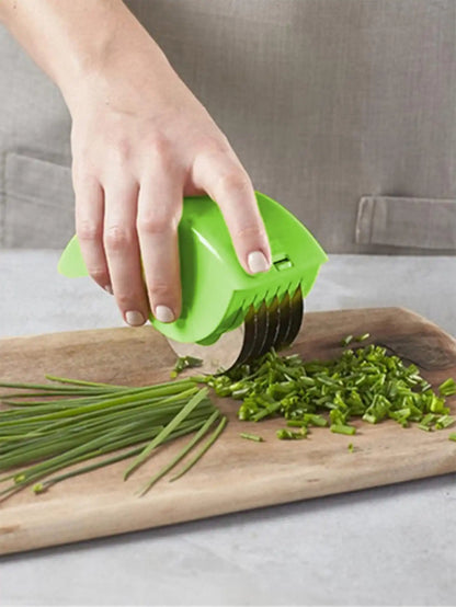 1pc- Creative Hopper Kitchen Cut Onion Garlic Cutter Wire Cutter Vegetable Cutter Kitchen Accessories Gadgets