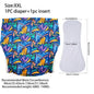 Ice Silk Adult Cloth Disaper Waterproof Old Man's Diaper Pants Reusable Diapers Trouser Pocket Anti-leak Breathable Nappy Pads