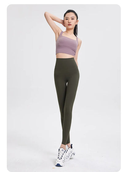 BIVIGAOS High-Quality Summer Sunscreen Shark Leggings Women Ultra-Thin High Elastic Nude Feeling Seamless Sport Fitness Leggings