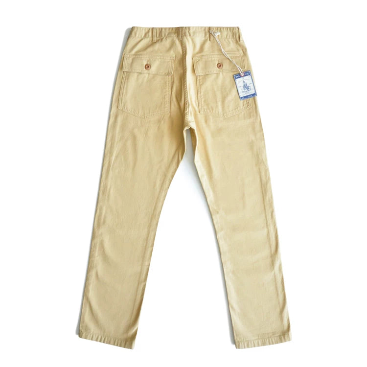 SauceZhan OG107 Utility Fatigue Pants Military PANTS Classic Cargo  Olive  Men's Baker Pants Satin Cotton Straight Fit