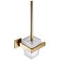 Brushed Gold Bathroom Accessories Set Toilet Brush Holder Toilet Paper Holder Towel Bar Rail Rack Hanger Hook Soap Dish Hardware